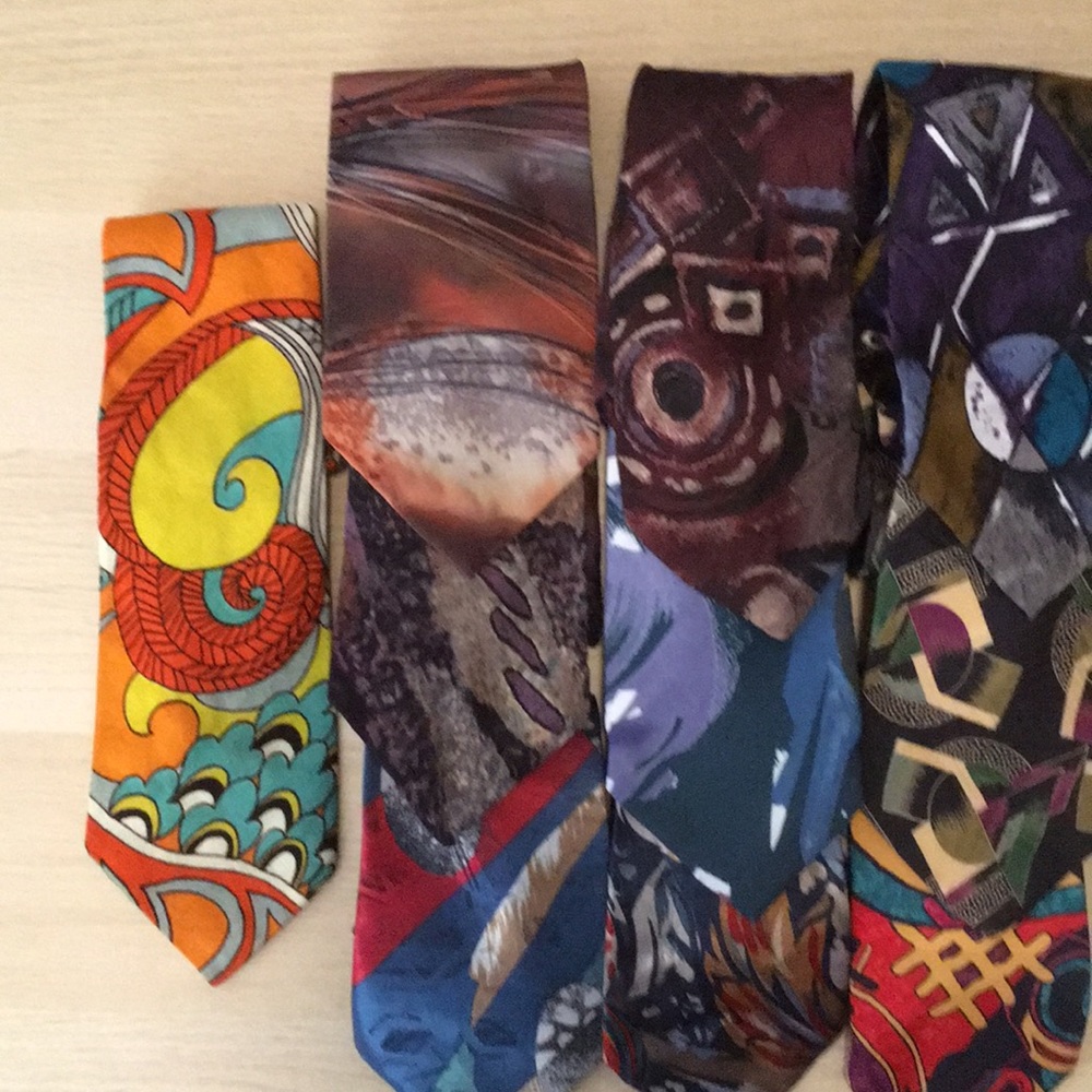 10 Geometric psychedelic pattern ties